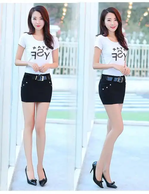 裙紧身性感包臀裙超短裙包臂短裙一步裙包群弹力半身裙女夏sn7768红色