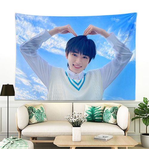 tnt宋亚轩背景布时代少年团学生宿舍床墙上装饰挂毯竖版定制明星