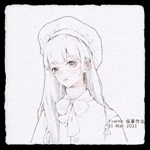 少女线稿 | 头像画师:yvaine是一颗掉下… - 堆糖,美图壁纸兴趣社区