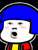 蘑菇头花样吹头发gif动态图表情包