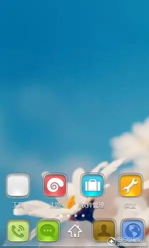 安卓手机e桌面主题:纯洁无瑕