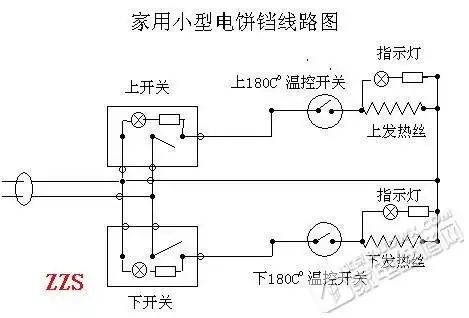 xdjk-150接线图 我有一台电饼铛线路坏了,不知道怎么接请老师指点一下