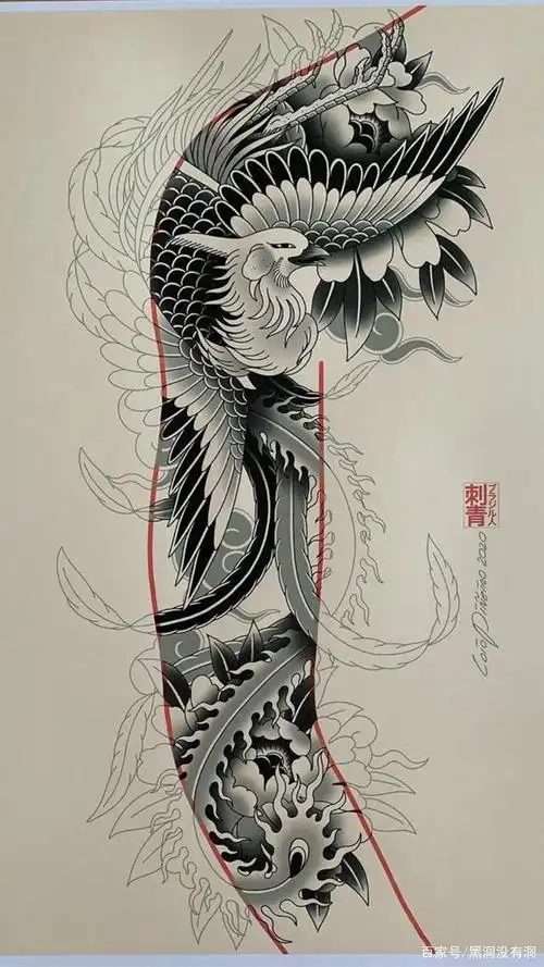 日式纹身手稿收集分享,相信你在需要的时候不要满网的去找,收藏