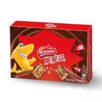 nestlé雀巢脆脆鲨威化饼干巧克力味50g