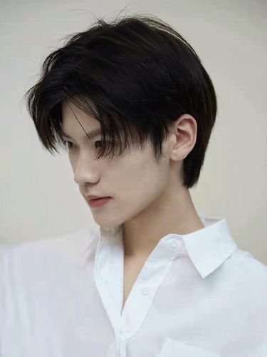 特价假发男中分蓬松修脸