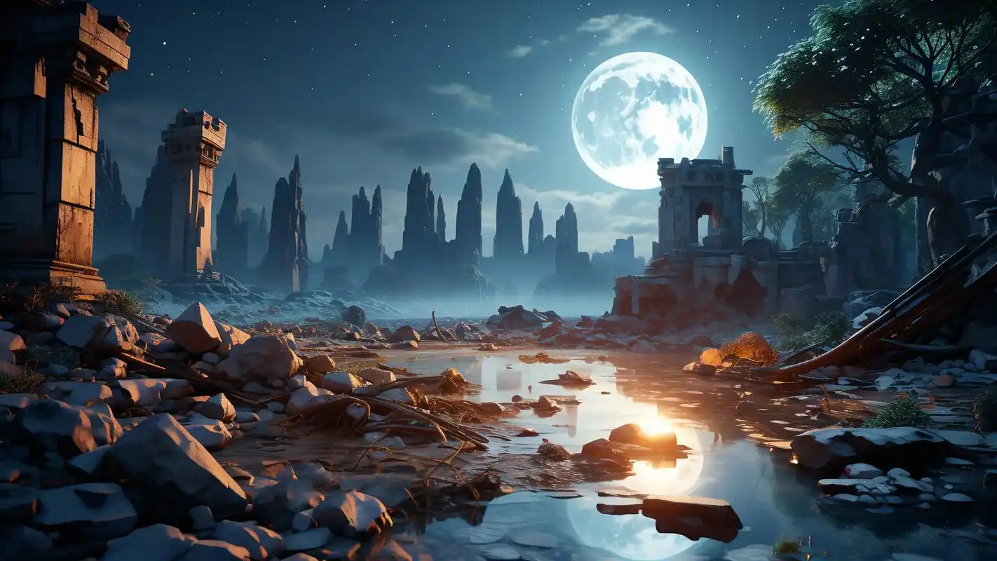 92废墟中的伤感,壁纸记录心碎瞬间92