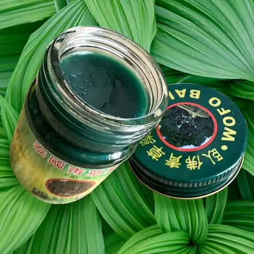 泰国青草膏卧佛牌正品绿草膏清凉防蚊虫叮咬驱蚊止痒膏单瓶装50g-mc母