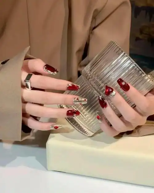 100款绝美新年开运美甲!显白又喜庆,进来存图!