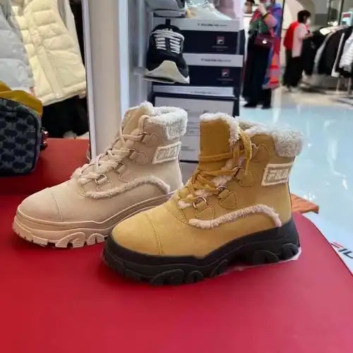 fila斐乐女高帮靴子休闲鞋