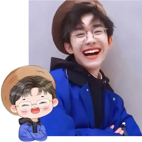 易烊千玺头像#q版人物#水彩#painter画画#头像约稿