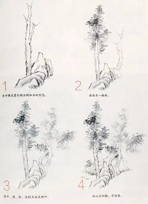 君艺拍教你来作画之山水五学画山水画的步骤