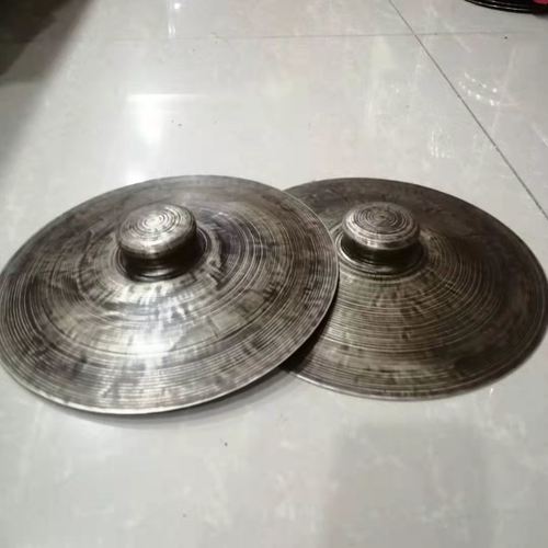 4斤 大饶钹道  锣鼓乐器 道士教铙钹青铜铙