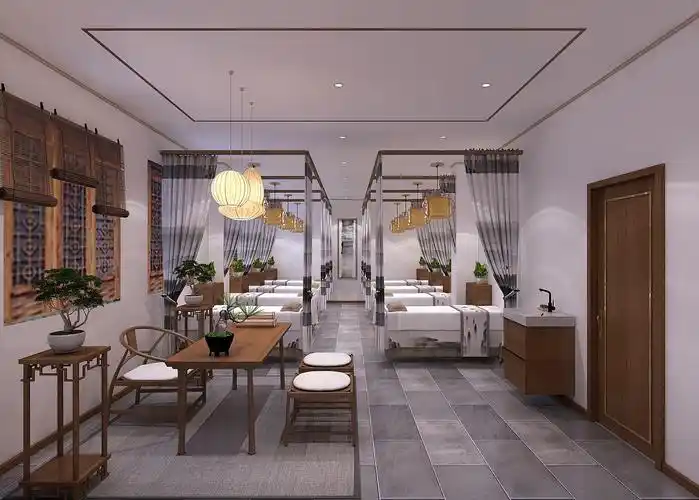 融入新中式风格,全新的中医馆装修设计