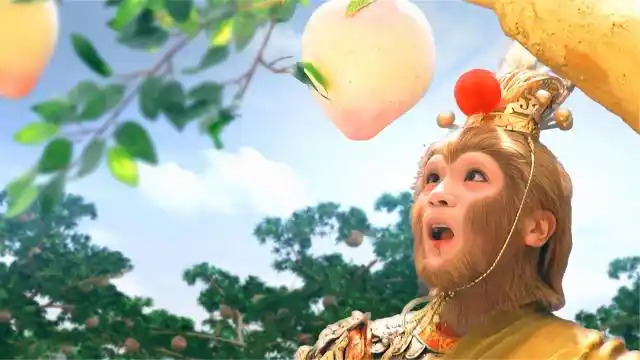 西游记:王母召开蟠桃盛会,七仙女来摘桃子,却被这泼猴给吃光了