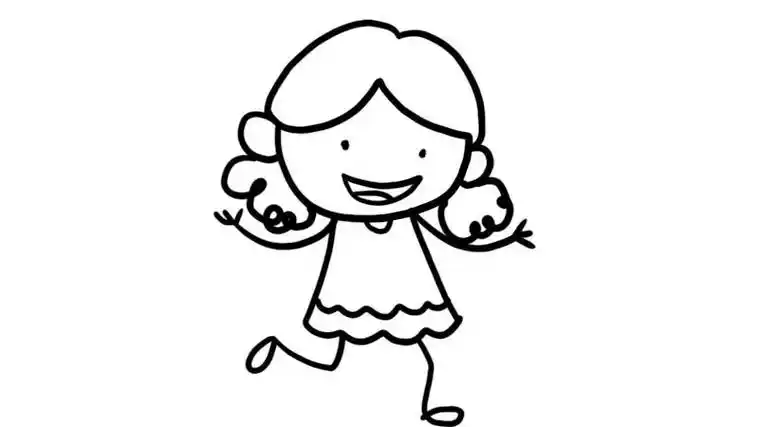 小孩踢足球简笔画运动简笔画踢足球的人物简笔画简笔画大全世界足球日