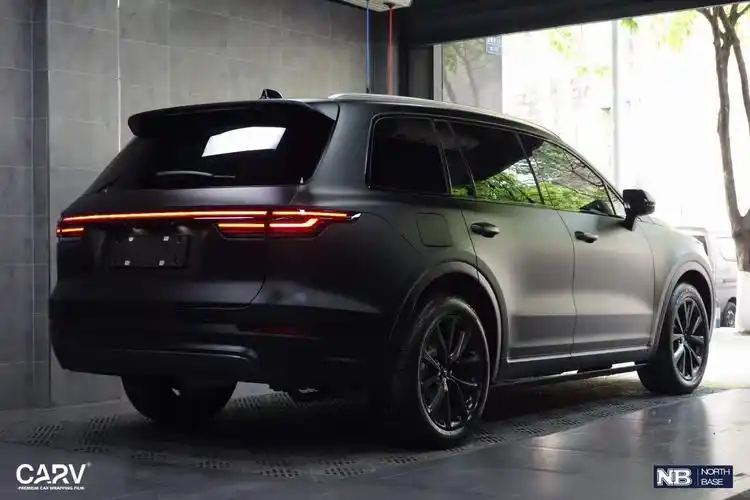 理想one全车卡孚carv改色膜绸缎黑_搜狐汽车_搜狐网