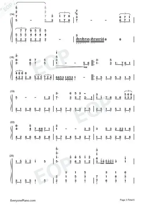 我爱你中国电影海外赤子插曲双手简谱预览3