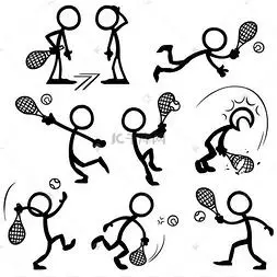 png下载psd火柴人物卡通简笔画下载 jpg下载eps矢量插图设计概念的人