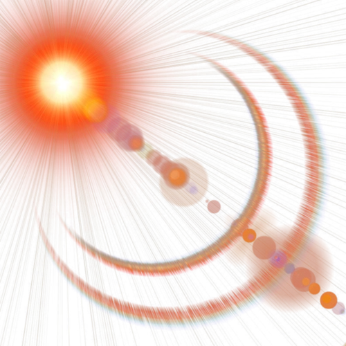 太阳光圈炫光图片