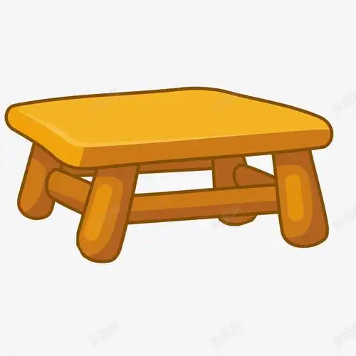 卡通手绘凳子矢量图