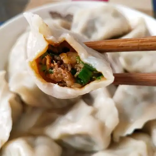 韭菜大肉馅饺子
