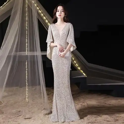 银色亮片晚礼服图片-海量高清银色亮片晚礼服图片大全 - 阿里巴巴