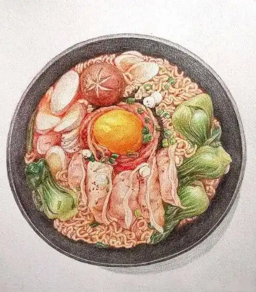 彩铅美食看饿了