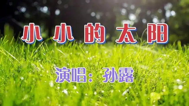 孙露一首小小的太阳非常有感觉的一首歌越听越喜欢