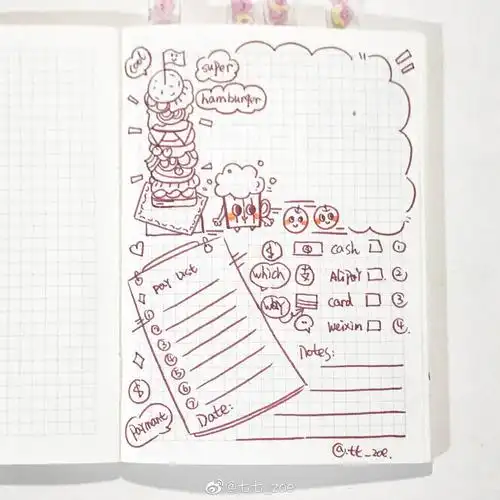 小可爱的手帐排版来啦七七zoe