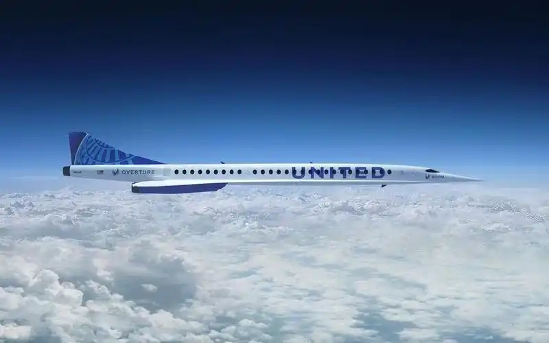 最快超音速客机重现:美联航将引进15架1.7马赫超音速民航飞机!