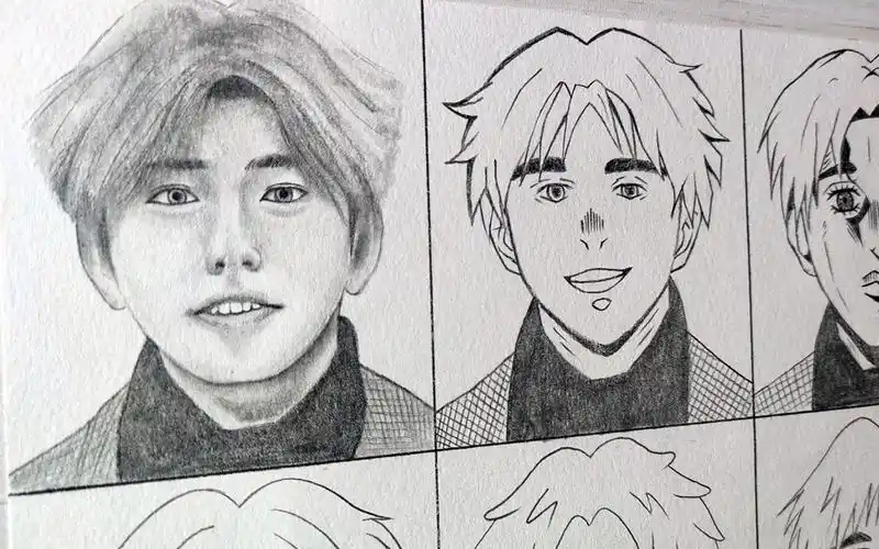 论如何用不同的动漫风格画出蔡徐坤