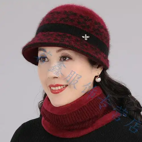 新款冬天中老年人戴的帽子女士冒孑女式奶奶婆婆老太太妈妈秋冬季女