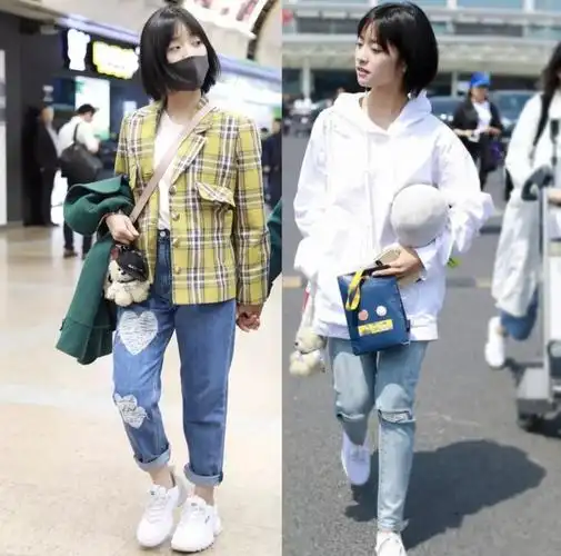 对不起,155cm的mao觉得她和我差不多高,而且我绝对不会这样穿!