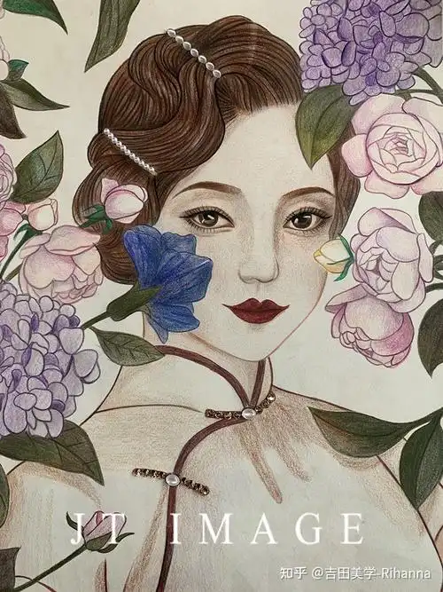 学化妆手绘美人图纸妆素描彩妆师必备技能吉田美学化妆培训学校