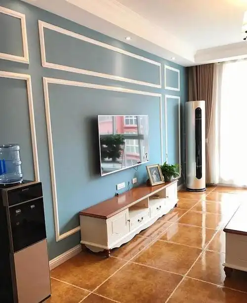 乳胶漆加深颜色,200元搞定,简单好看随便换|客厅|电视柜|地砖|背景墙