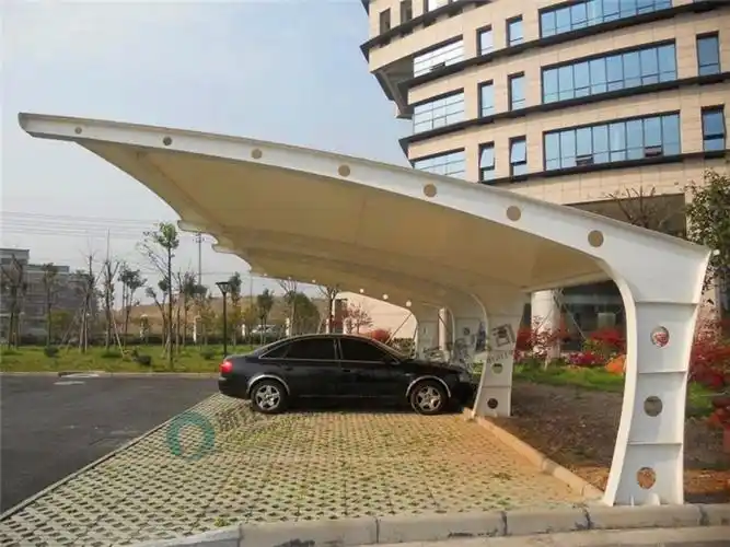 汽车车棚-小轿车车棚-汽车停车棚制作-膜结构车棚厂家-启顺车棚厂家