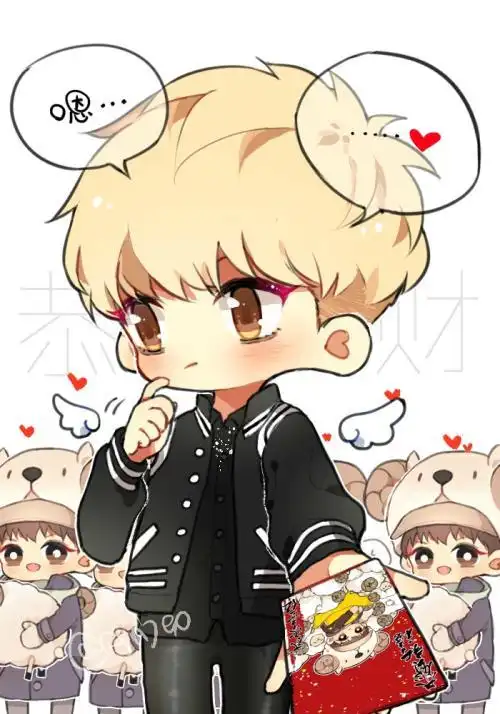 黄子韬q版简笔画过程