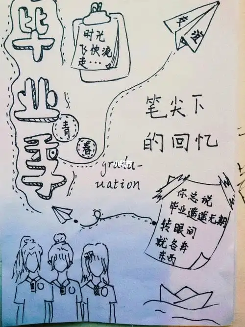 成长纪念手册可临摹画的不太好不喜勿喷