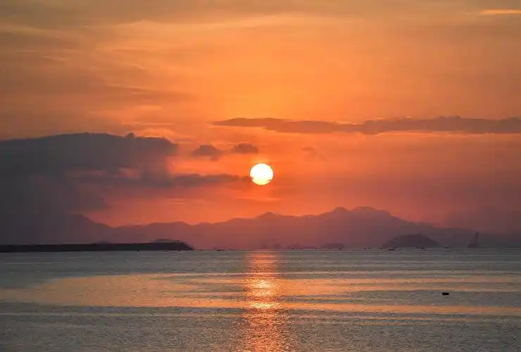 海上日出全记录,摄于深圳大鹏湾