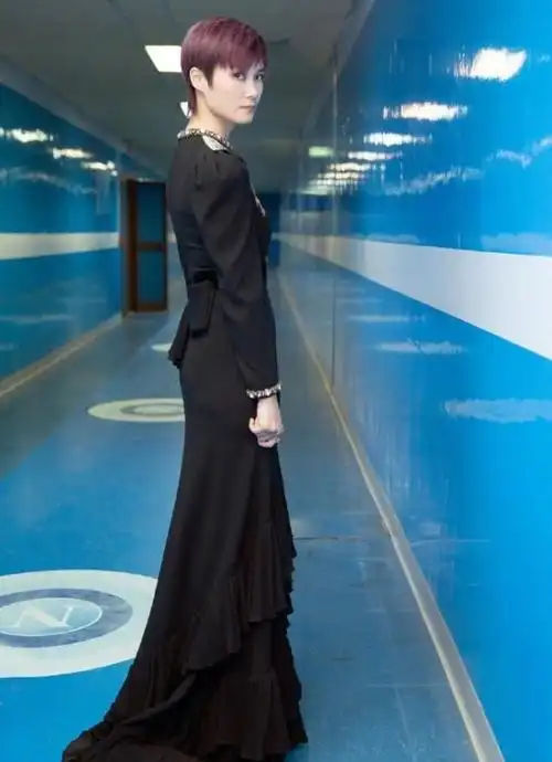 李宇春时尚大片出炉黑色长袖刺绣礼服魅力尽现一展东方优雅