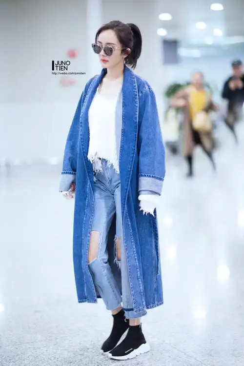 【杨幂】考古 机场私服秀 晚安啦!我的宝贝