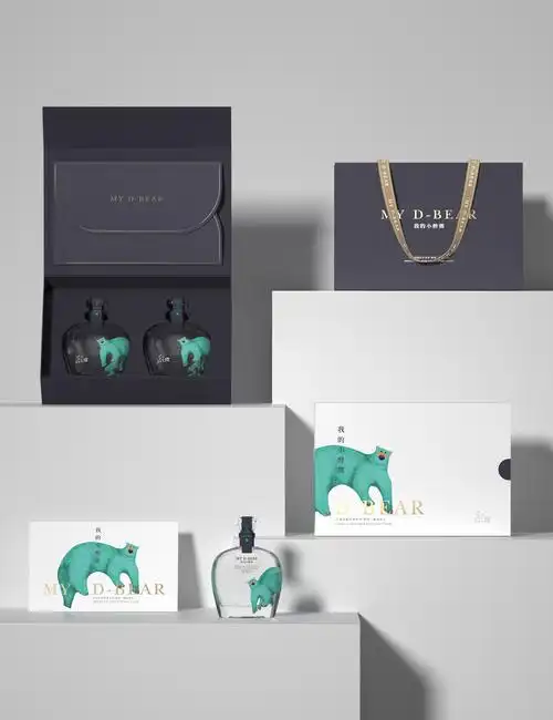 新中式国潮风酒业品牌创意产品全套礼盒包装vi设计