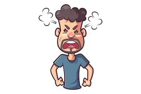 卡通创意表情大小眼图片