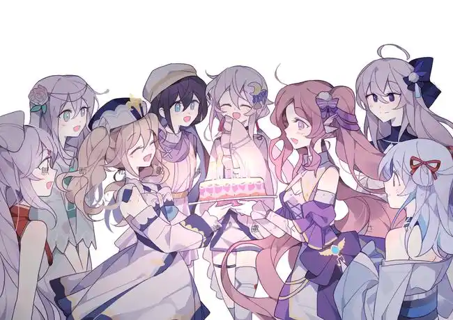 雾竹音梦和各位老婆的大合照