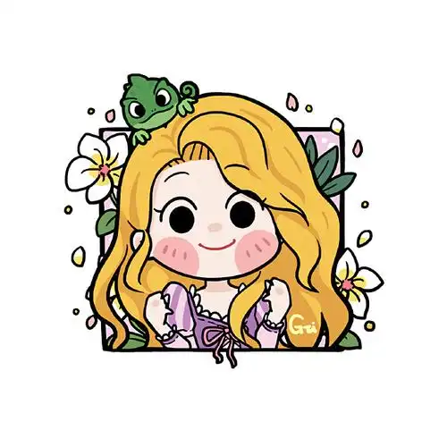 迪士尼##长发公主##闺蜜头像##女生头像