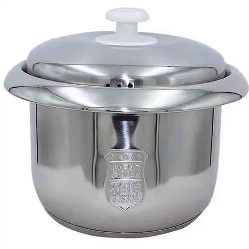 老式电饭煲内胆304不锈钢三角半球电饭锅内胆2l3l4l5l6加厚型通用