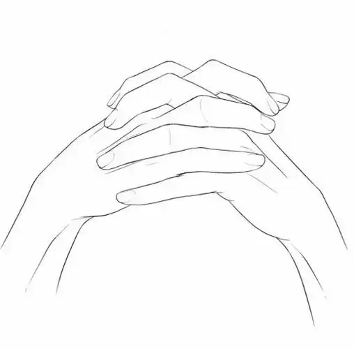 手部怎么画?双手合拢的日常动作的画法!