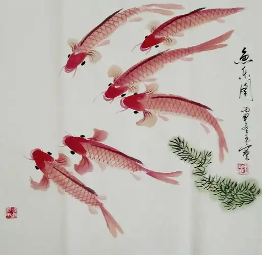 《李玉宝国画鱼欣赏》