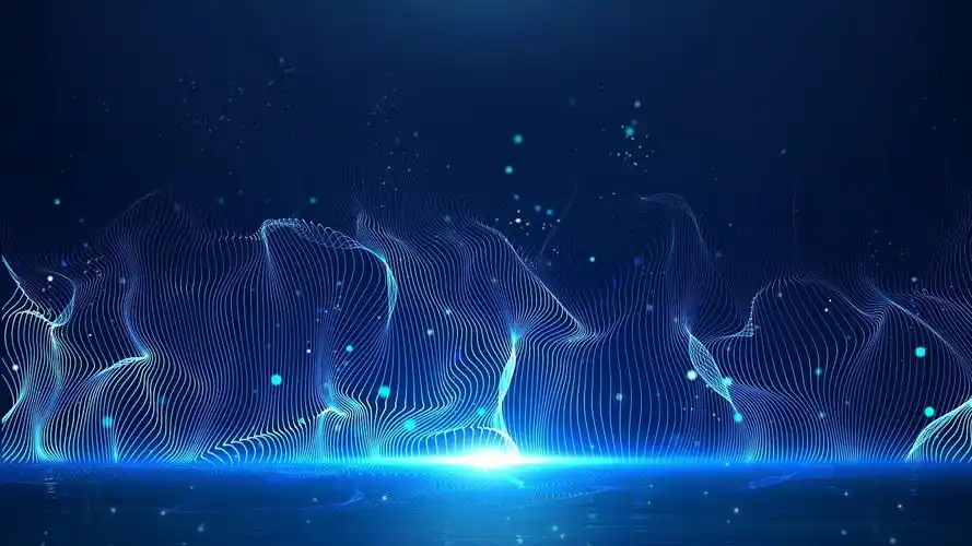 4k蓝色背景线科技感舞台背景视频素材4k蓝色炫酷科技光效动态背景视频