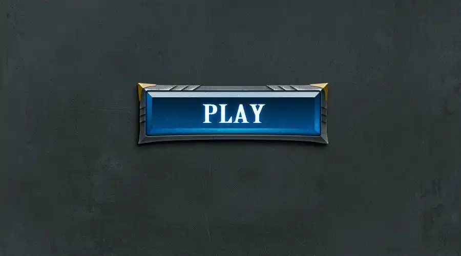 一组游戏按钮的练习